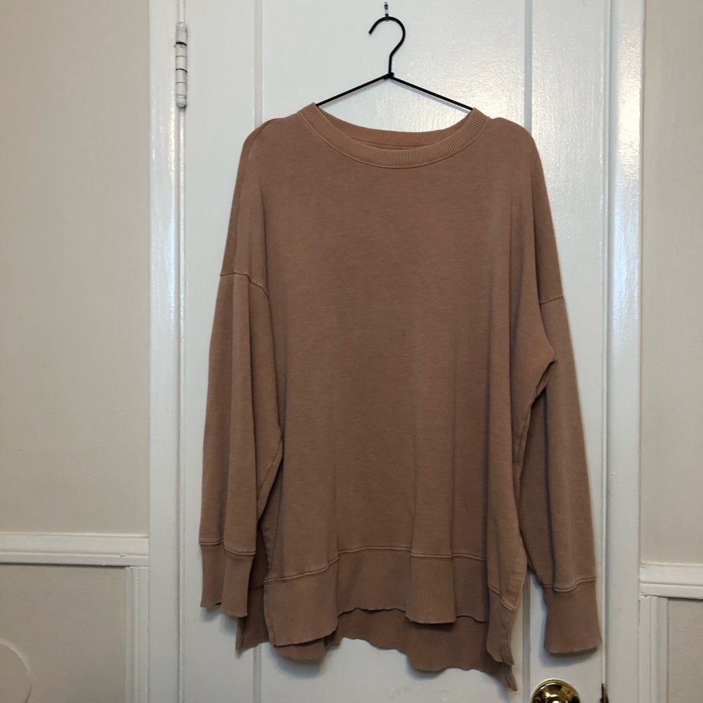 Light Pink Aerie Oversized Sweatshirt